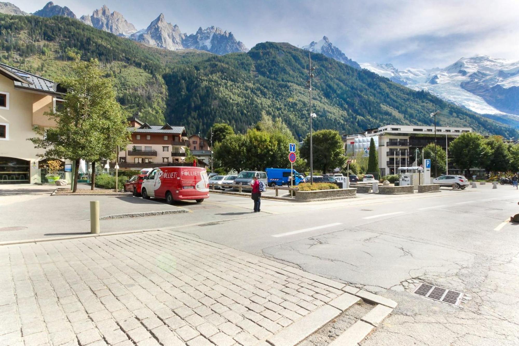 Albertine - Centre De Chamonix - Garage - Mountain Views! Bagian luar foto